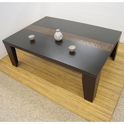 超軽量折りたたみテーブル(135・150大型)(ダークブラウン)