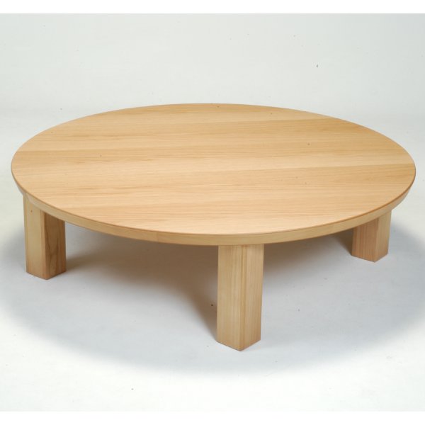 ナラNA 丸 リビング折れ脚テーブル (105・120)