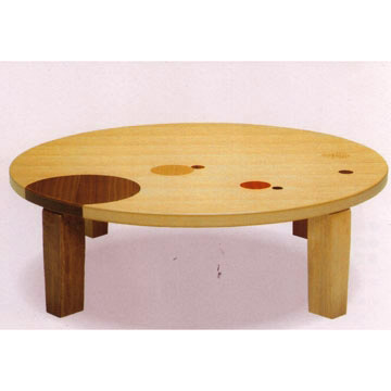 かわいい丸折りたたみテーブル（75・90・105） 