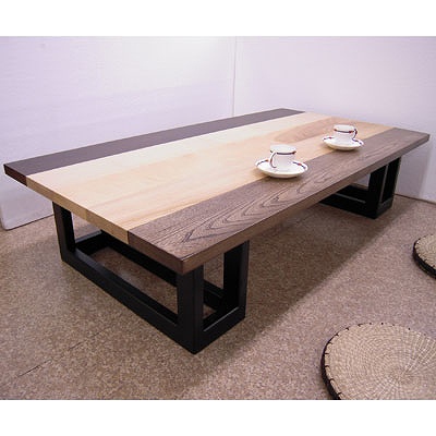 北海道5種類無垢板ローテーブル（150・180大型） 